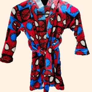 Marvel Spider-Man Red and Blue Kids Pajama Robe